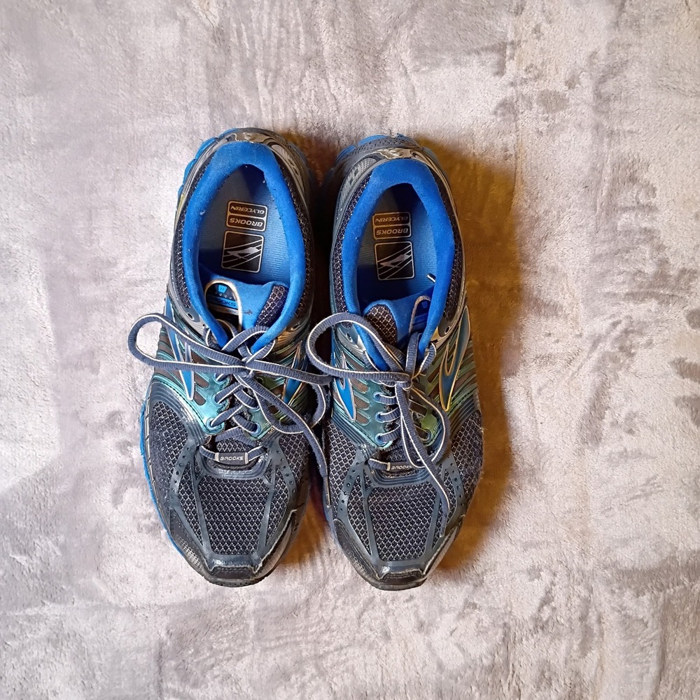 Brooks Glycerin 11 Mens 8.5 D Running Shoes Blue Black Silver 1101431D428 Y2K - Picture 2 of 11